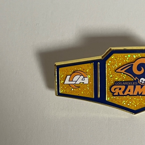 Los Angeles LA Rams Championship Belt Hat Pin Hats Bag Football Fitted New Era - Picture 2 of 8